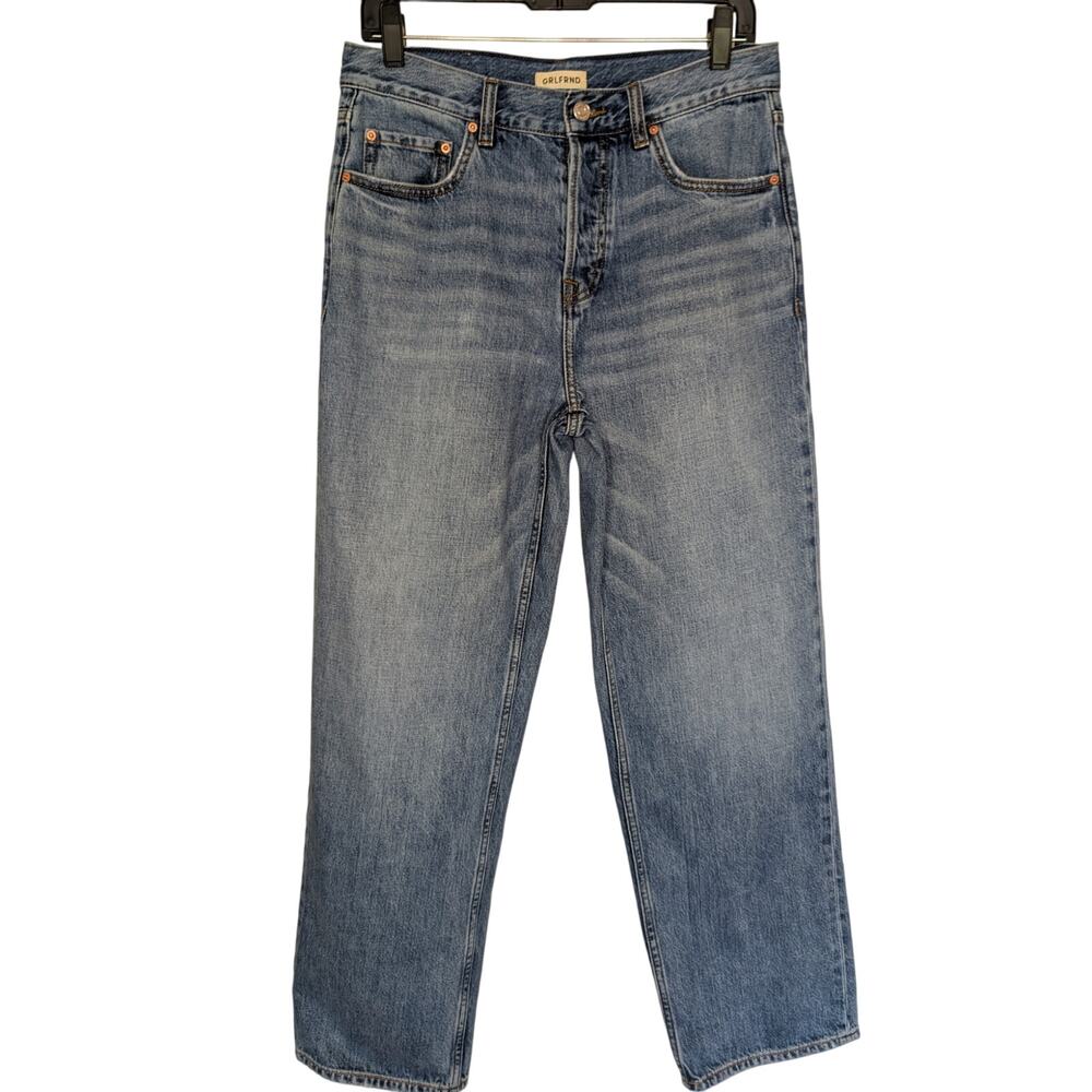 GRLFRND Jeans, The Bella Button Fly Low Rise Boyfriend Jeans, Sz W30